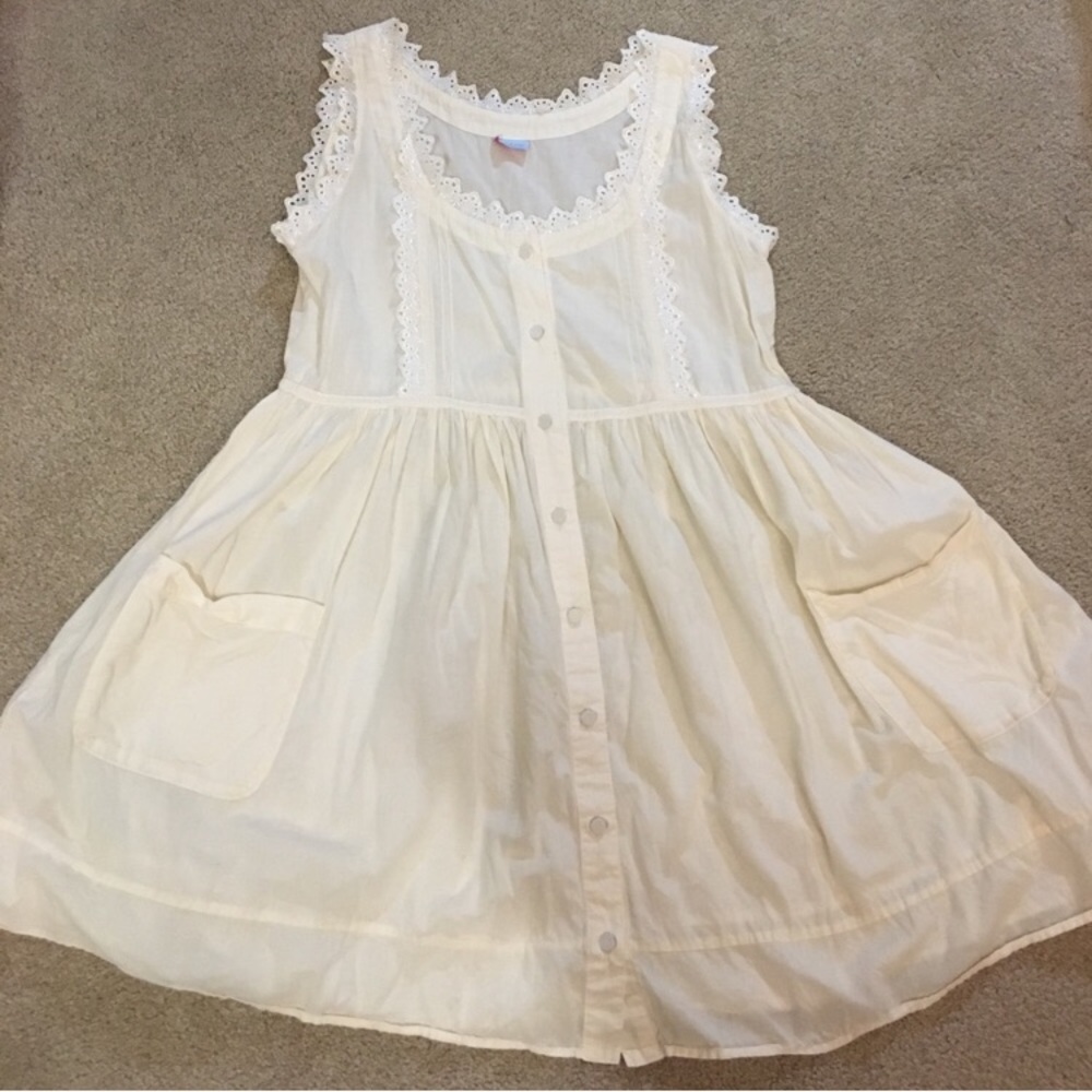 Sass & Bide Cream Button Dress